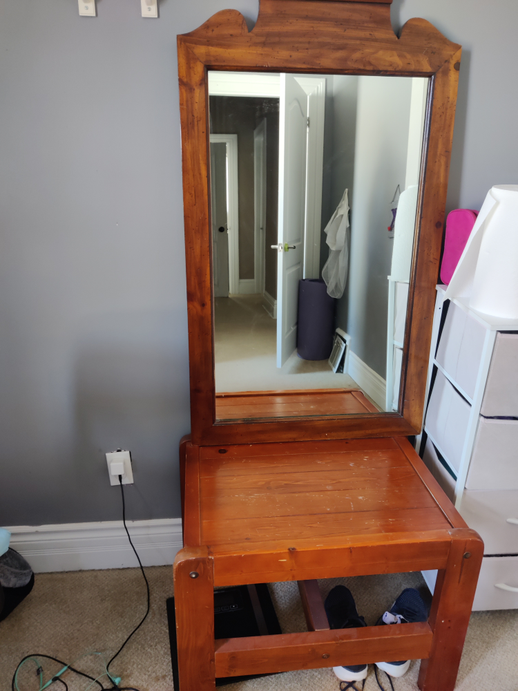 Mirror and dressing table