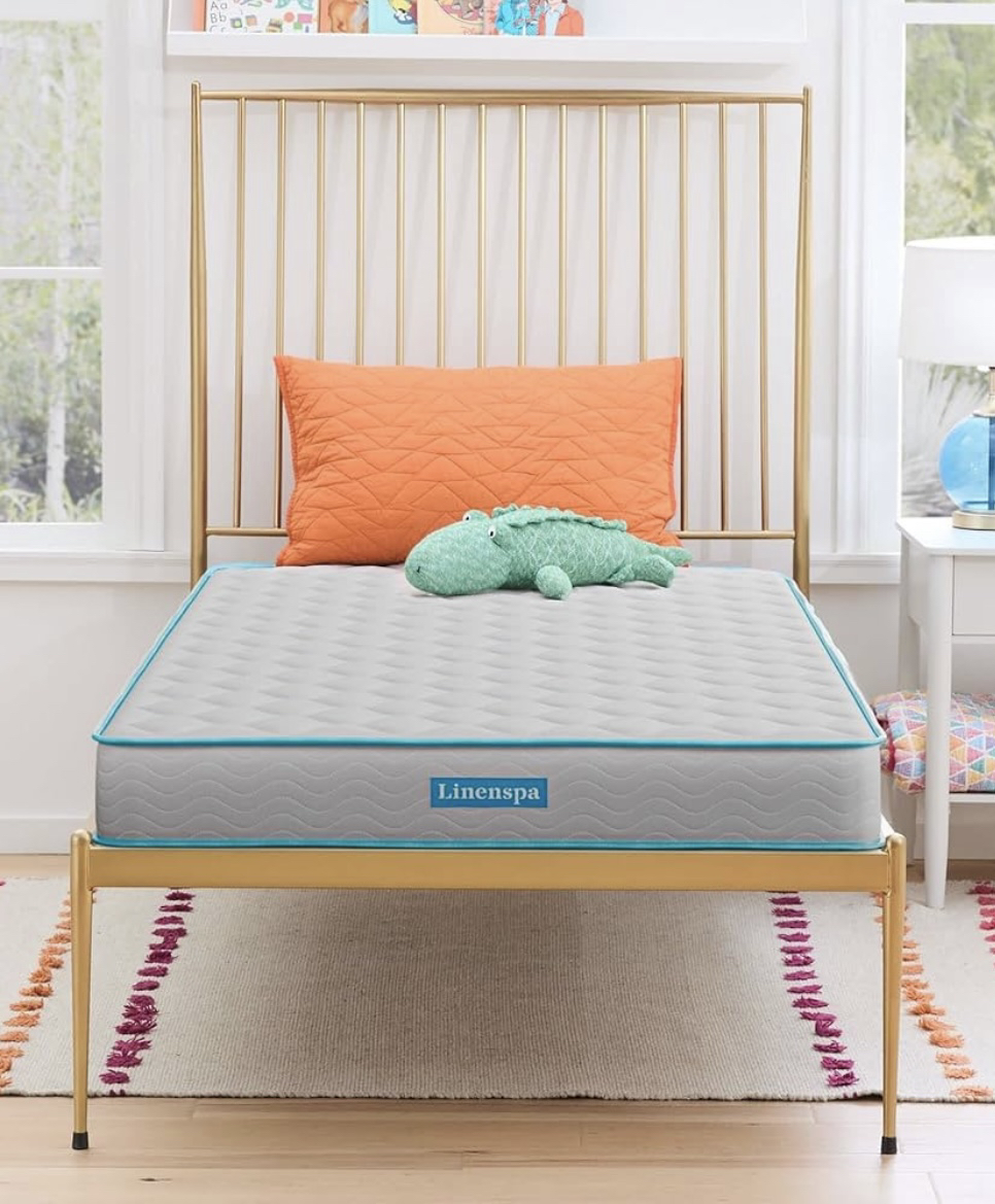 Modern Gold Metal Platform Twin Bed - photo 4