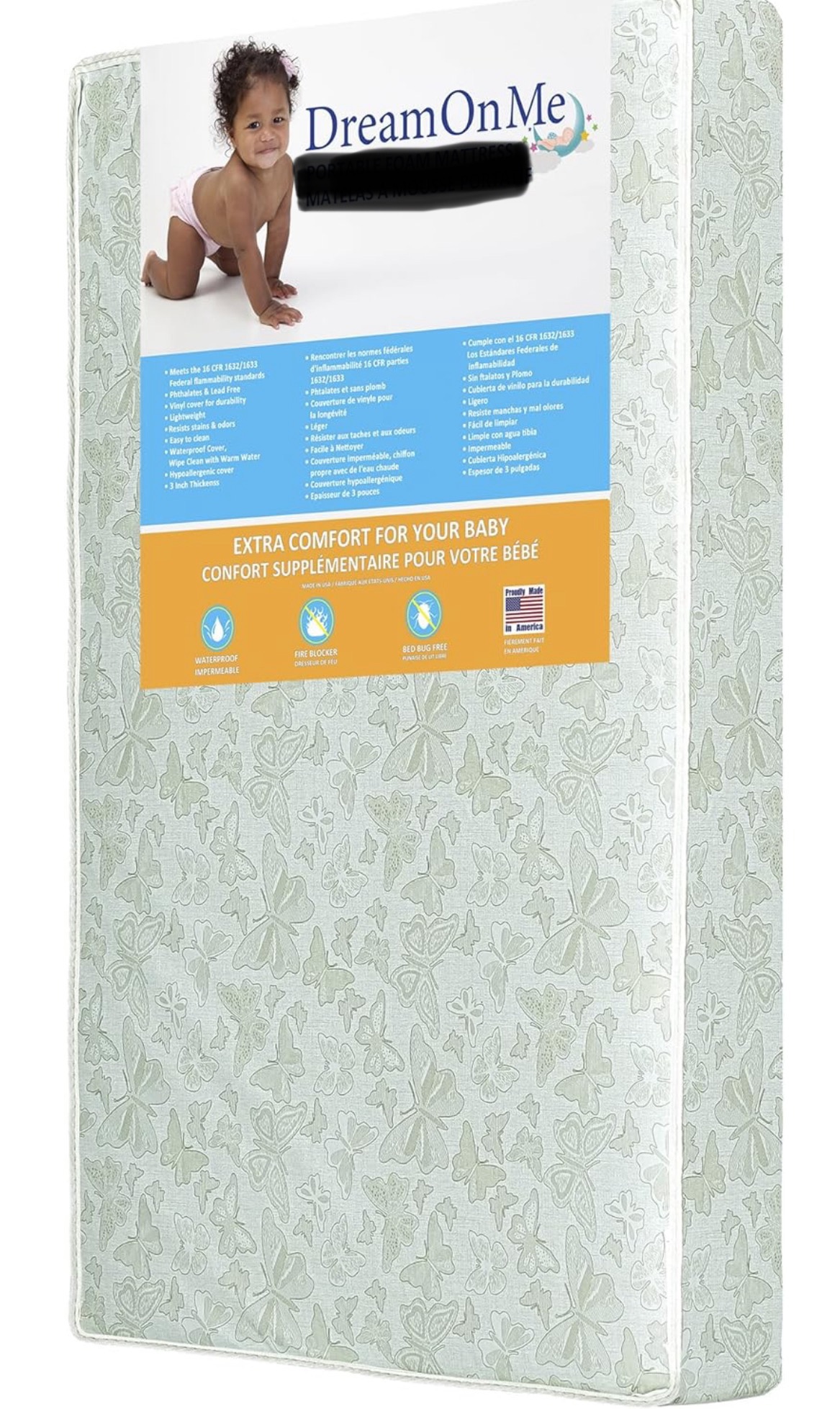 Dream On Me 3" Playard Mattress