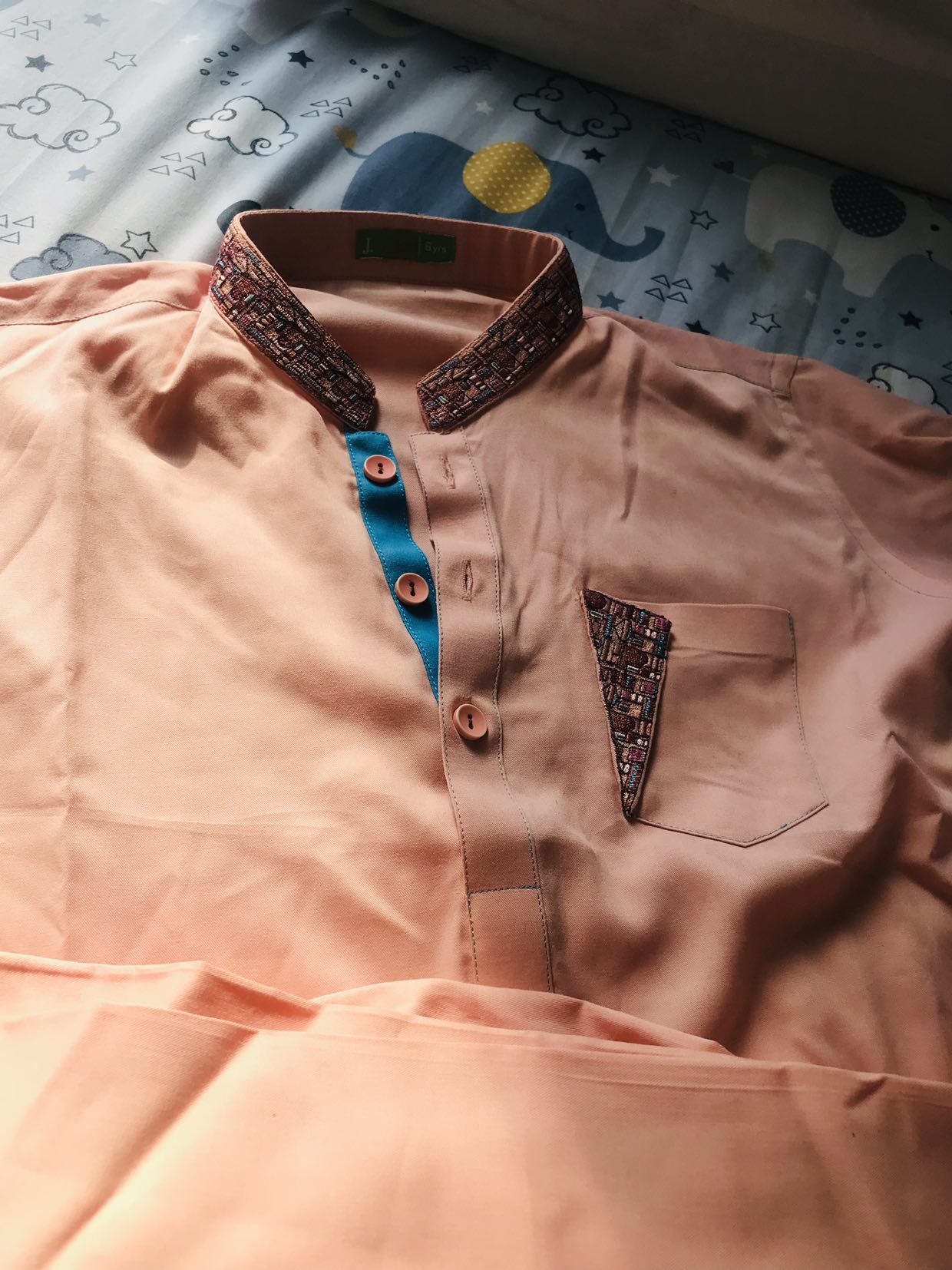 Boy New J. Shalwar Kameez shirt length 27” image indicator(4)