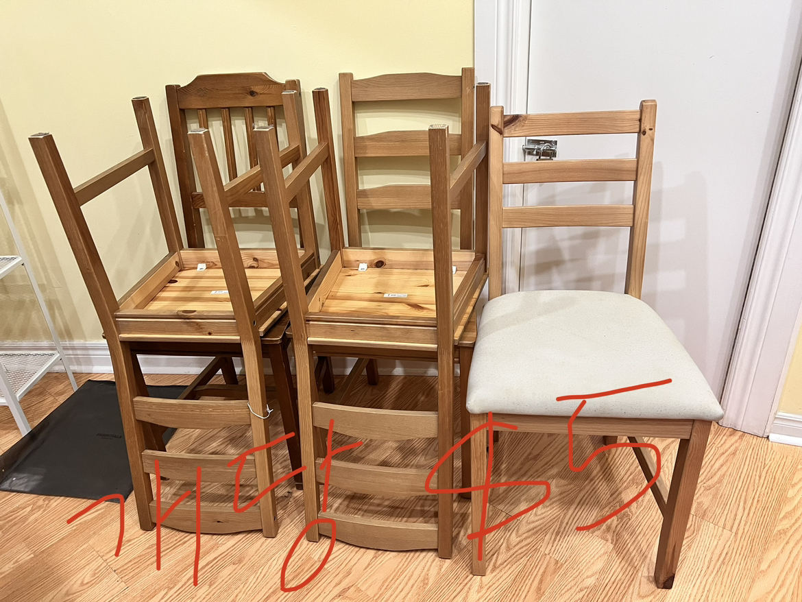 IKEA wooden chair
