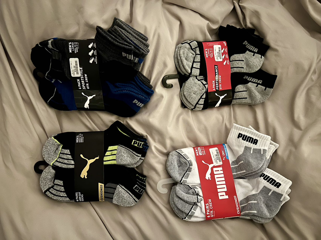 Brand new Puma cushioned and low cut men socks thumbnail