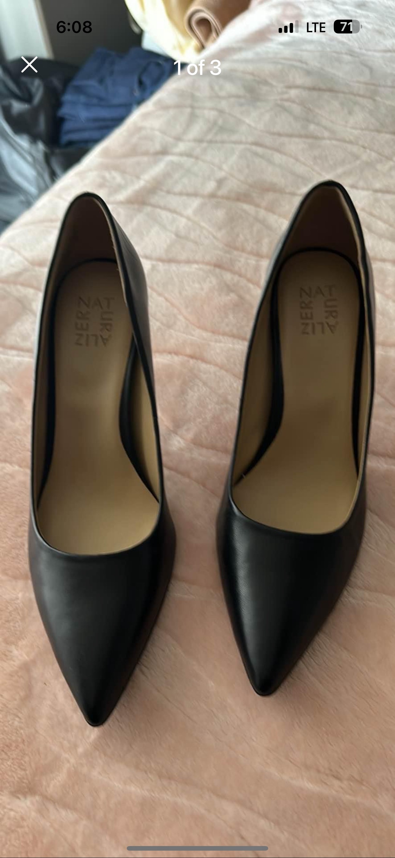 Naturalize black leather shoes thumbnail