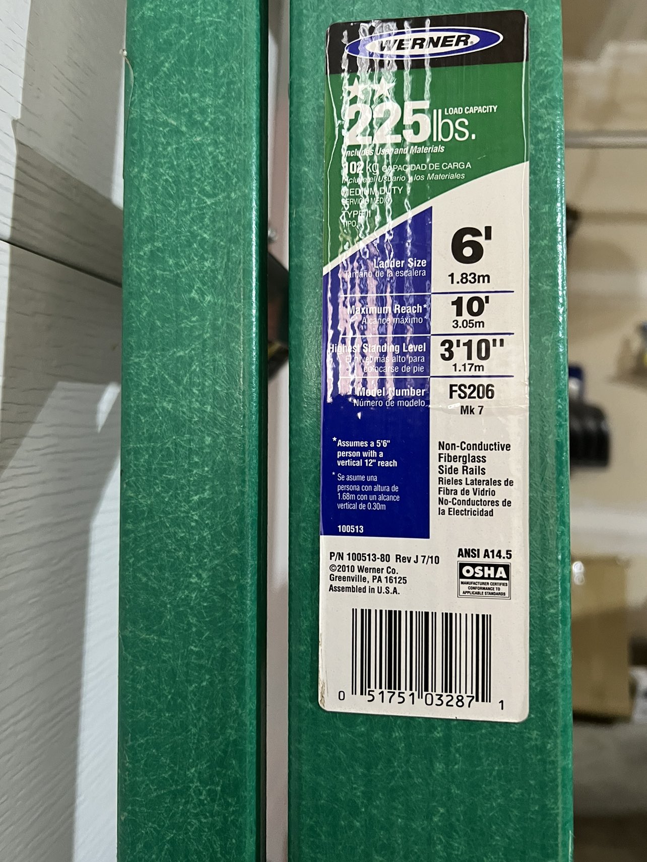 Werner 6 ft ladder - New - photo 3