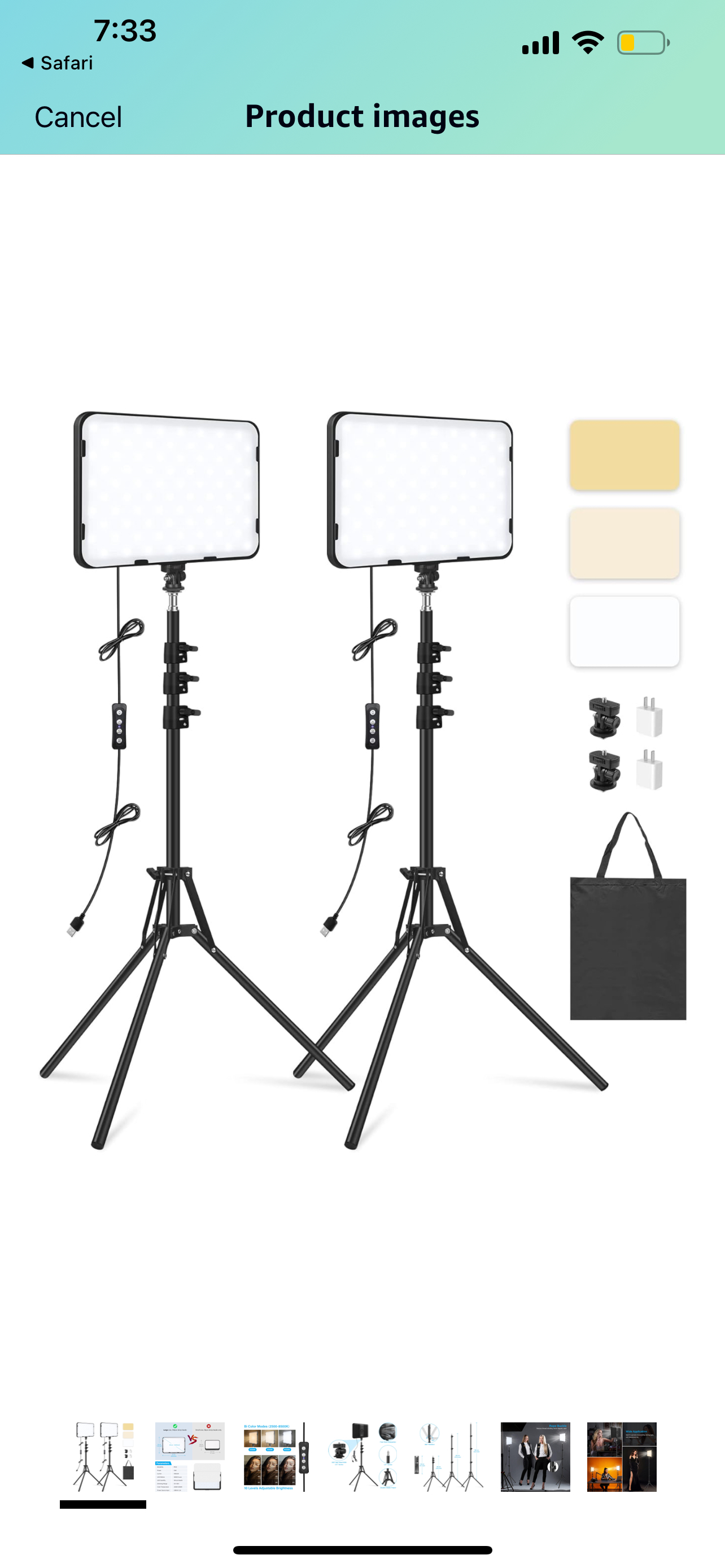 Studio lights set