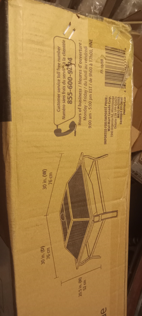 🥕MainStays 30" Wood Burning Outdoor Square Fire Pit image indicator(2)