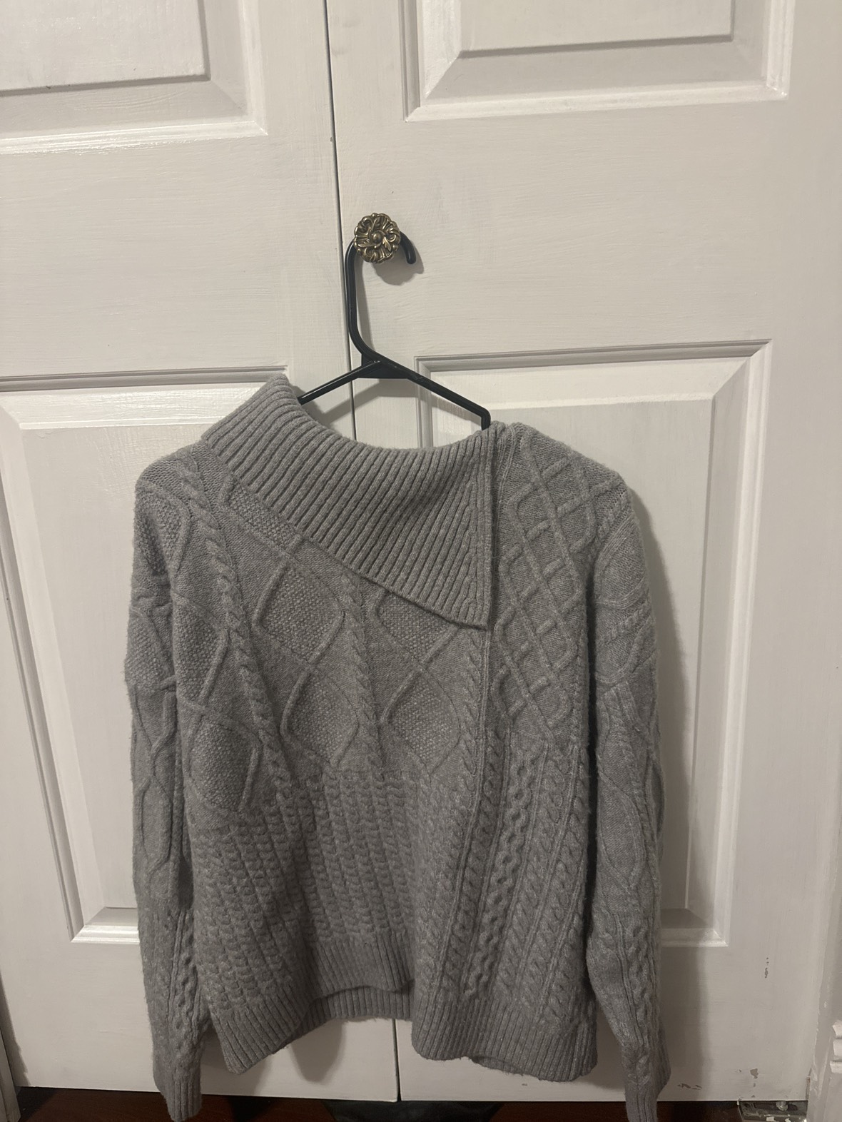 Asymmetrical Collar Nicole Miller Sweater- thumbnail