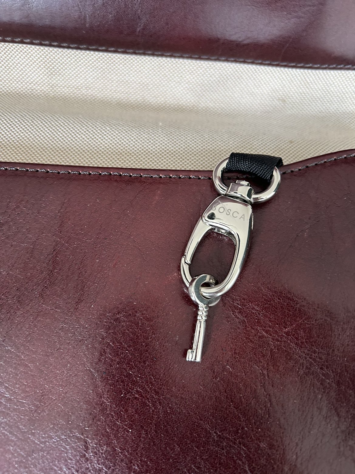 Authentic Bosca Briefcase *with key* image indicator(3)