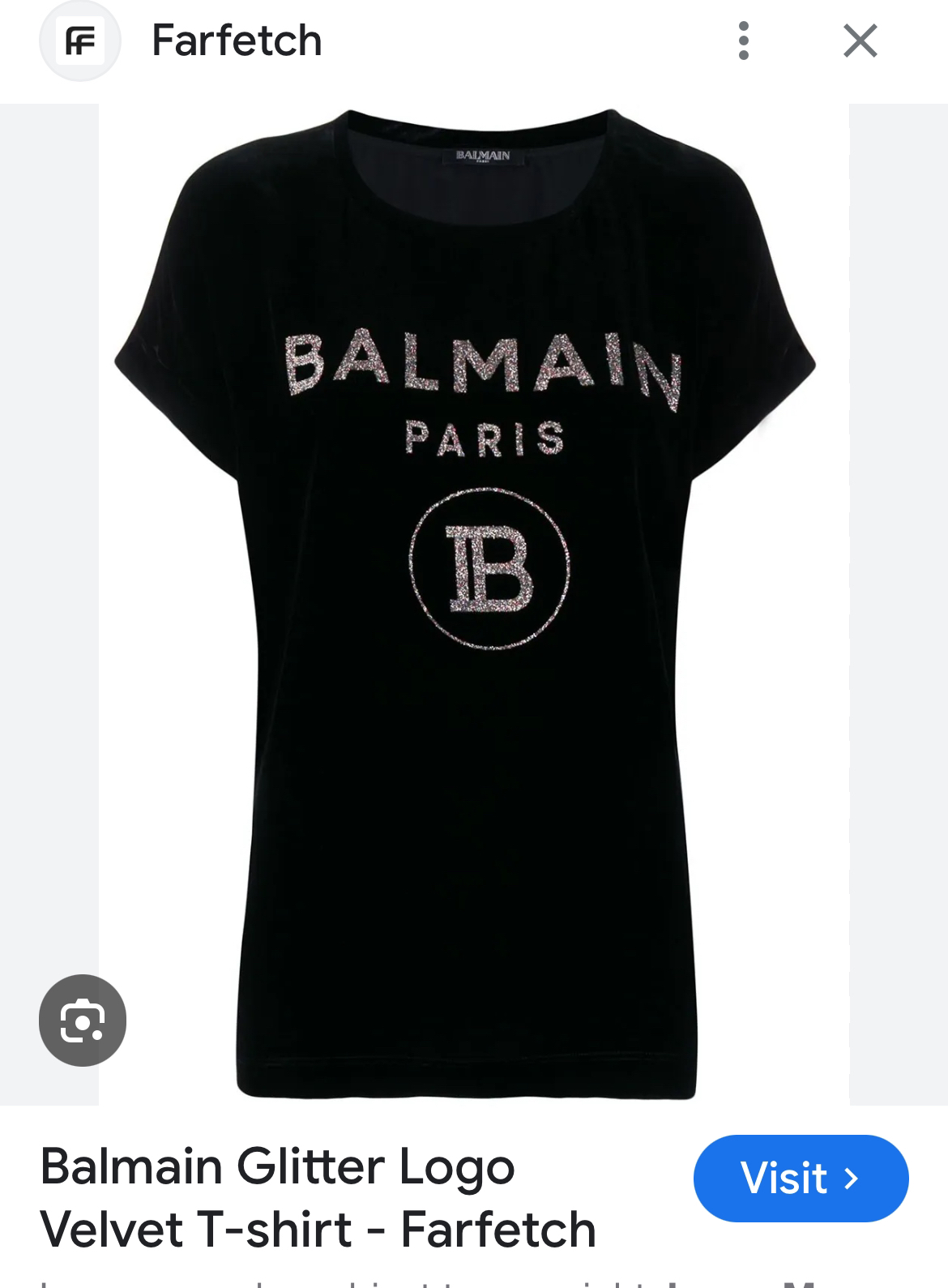 BALMAIN velvet glittered logo image indicator(7)