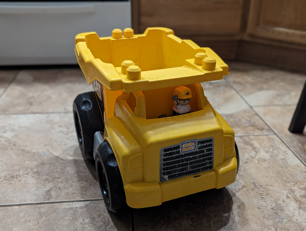 Large dump truck