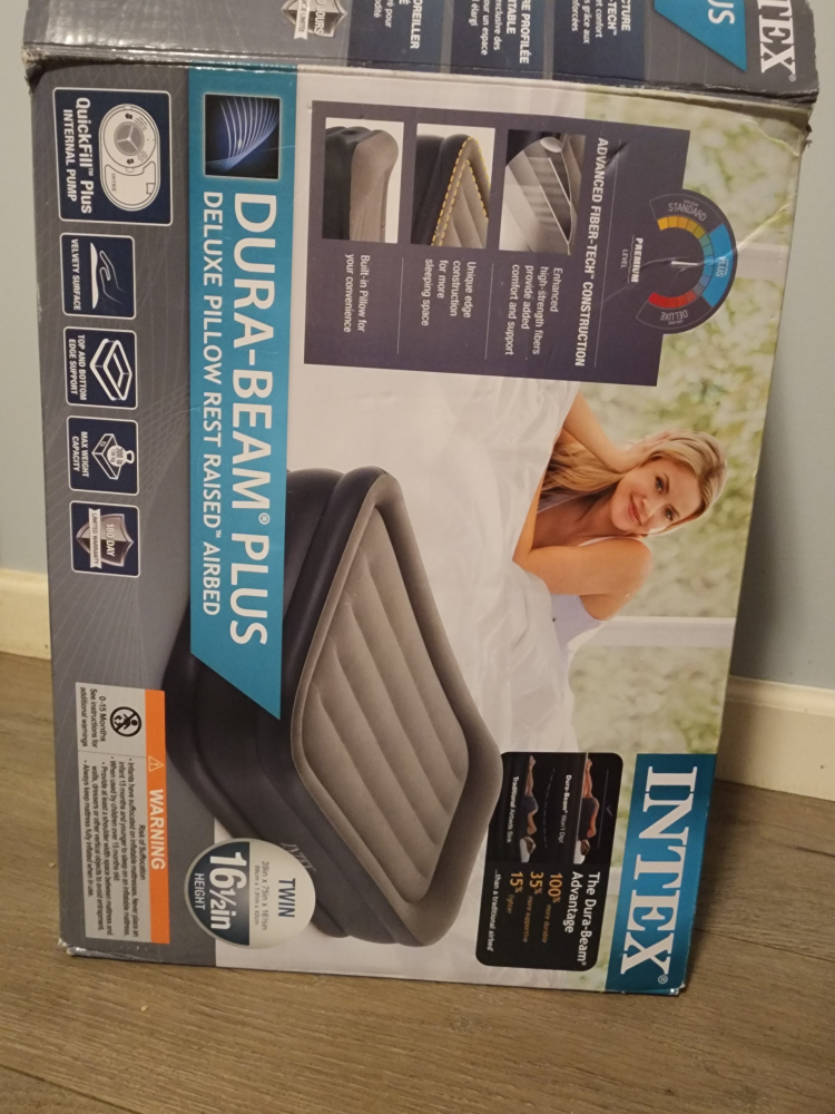 mattress, intex the dura beam advantage , twin with pillow