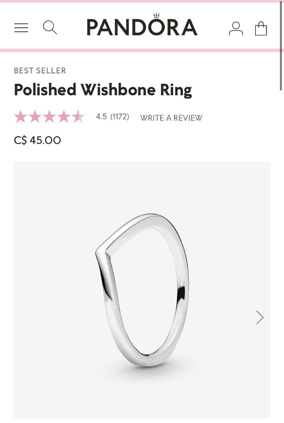 Pandora Wishbone Rings - photo 2