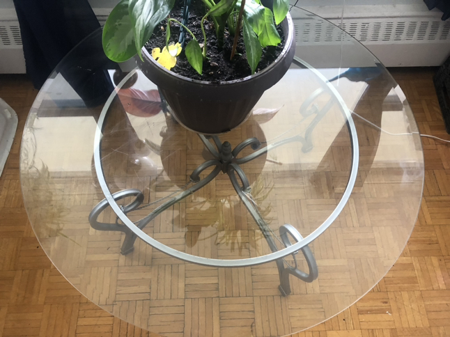 🥕 44” Glass Coffee Table - photo 3