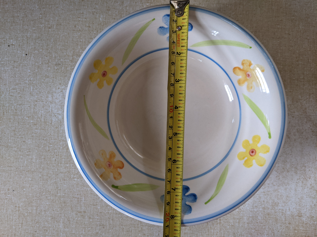 Soup bowls set  - 8 inches wide 2 inches deep image indicator(2)