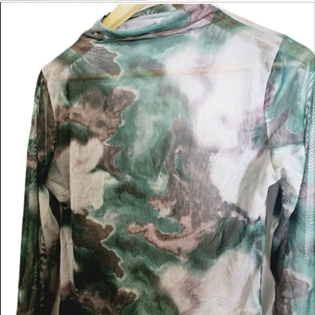 Tie Dye Sheer Turtleneck image indicator(4)