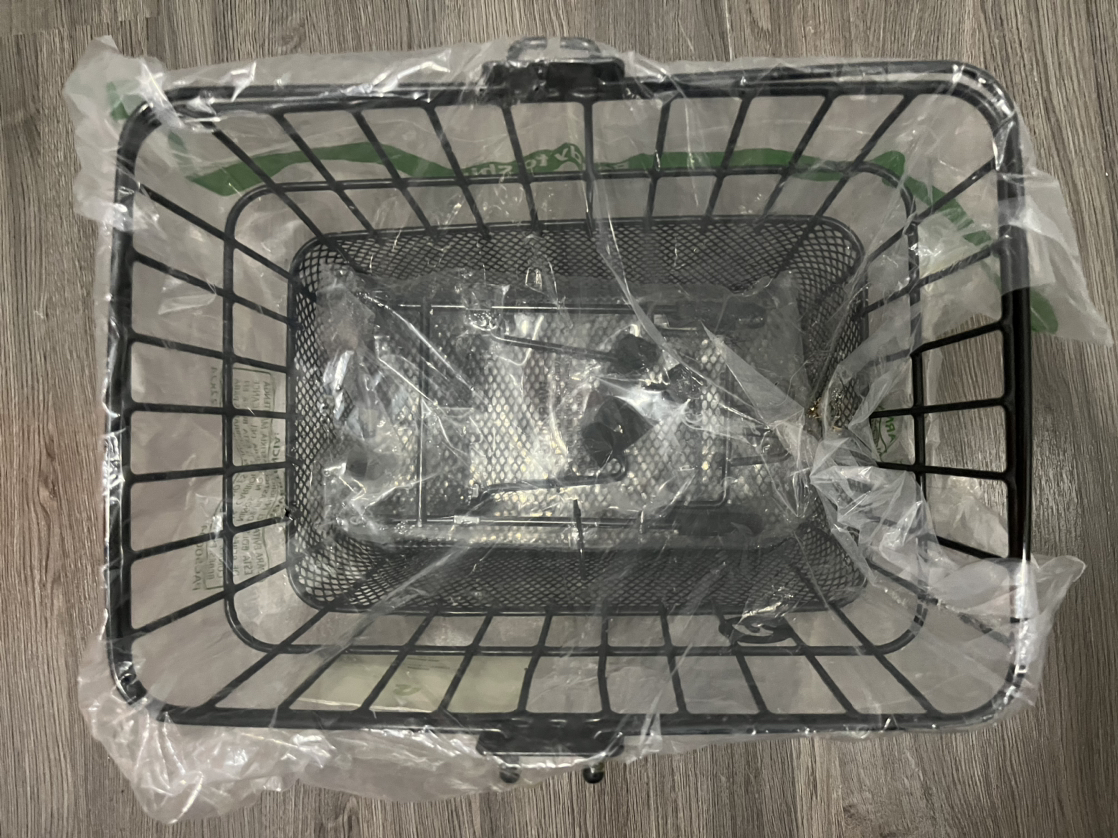 Bike front basket- metal detachable image indicator(3)