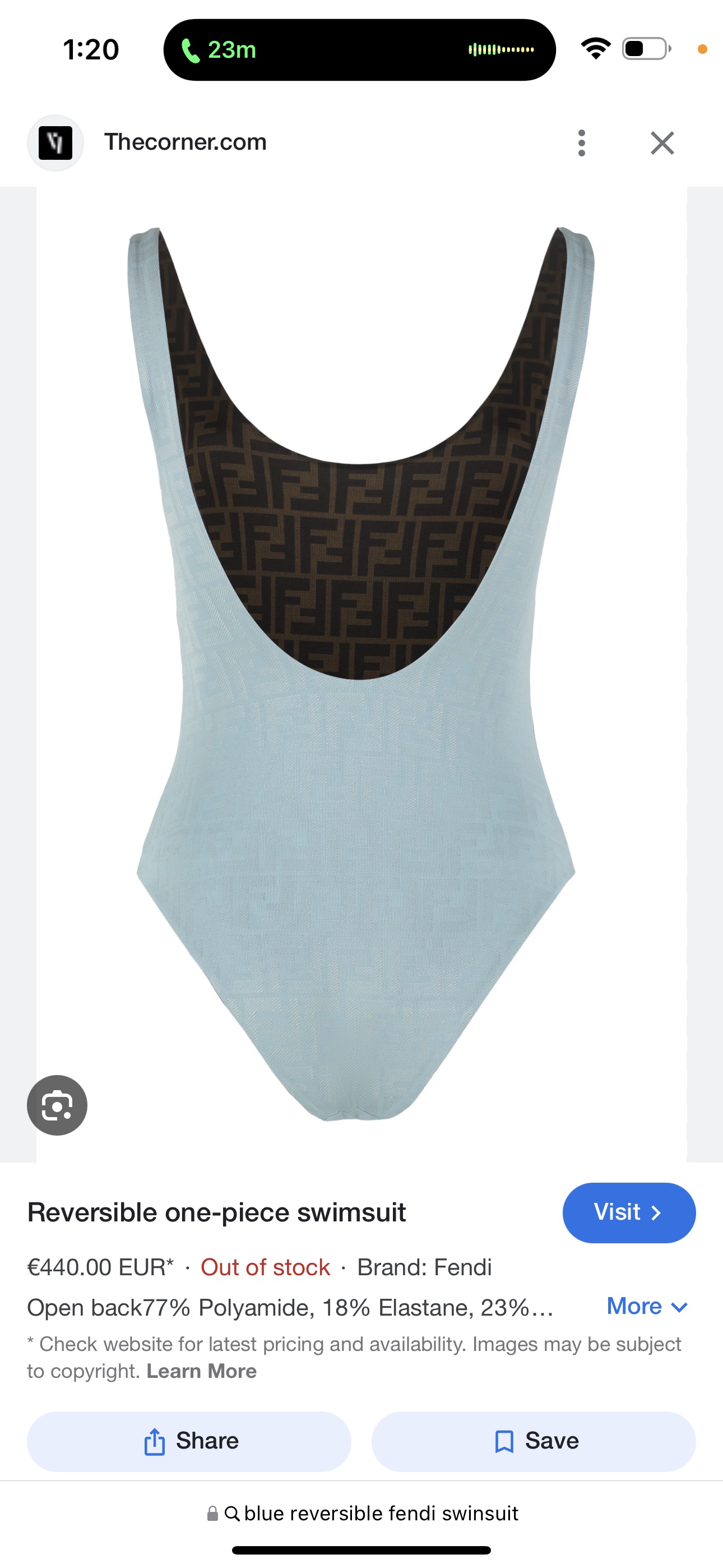 Fendi Reversible swimsuit size 40 - photo 2