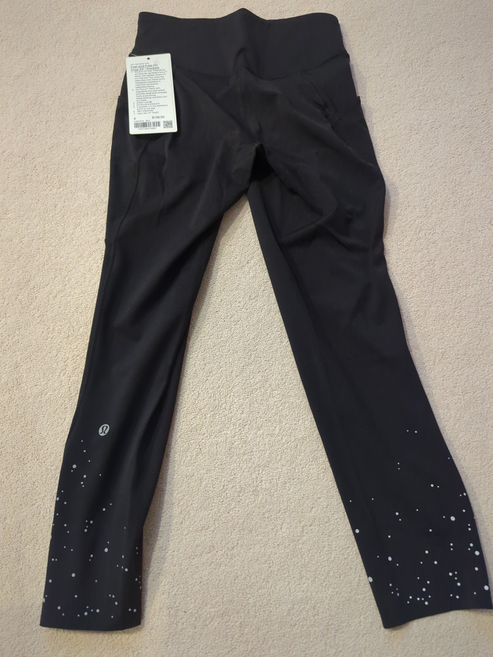LULULEMON size 6 Fast and Free High-Rise Crop 23"