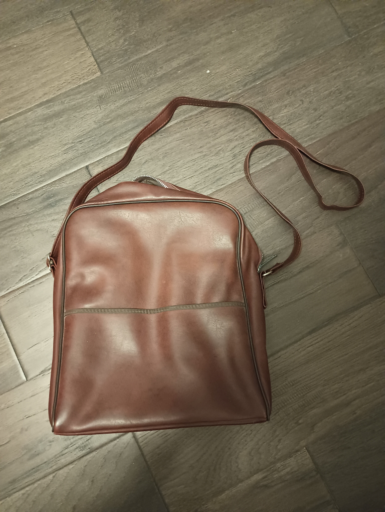 Vintage Leather Messenger Bag