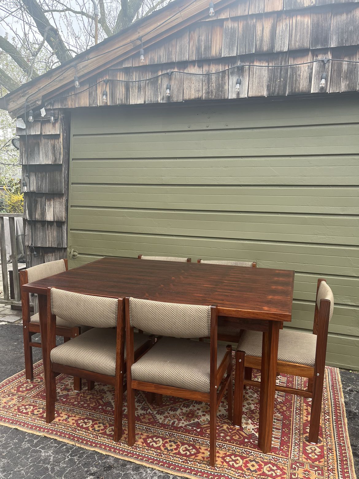 Rosewood MCM vintage dining set thumbnail