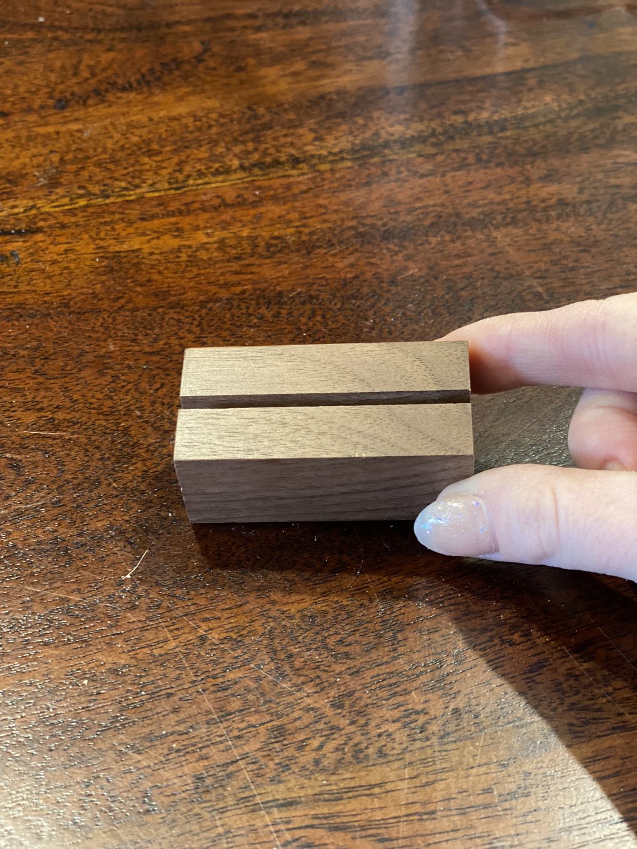 Walnut Table Number/Seat Card Holders image indicator(4)