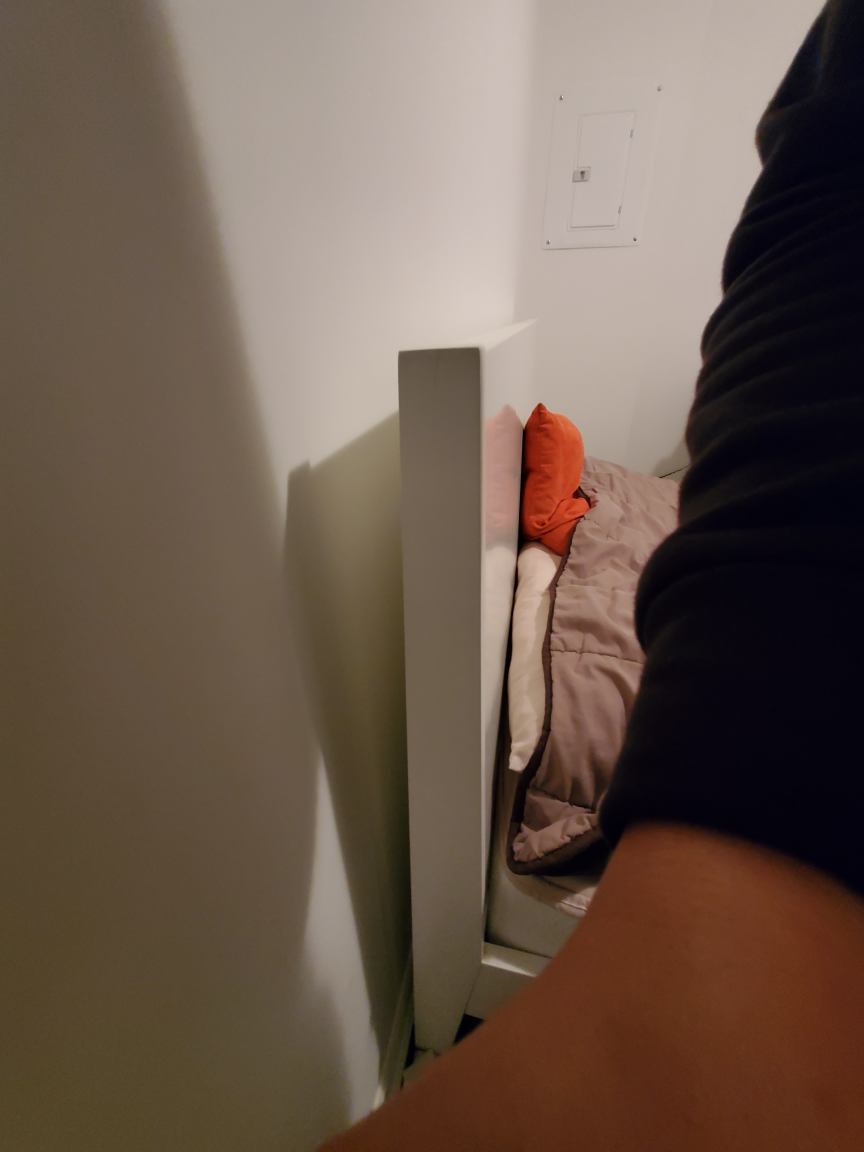 Sofa(2 pcs), queen bed frame, mattress, shag carpet image indicator(6)