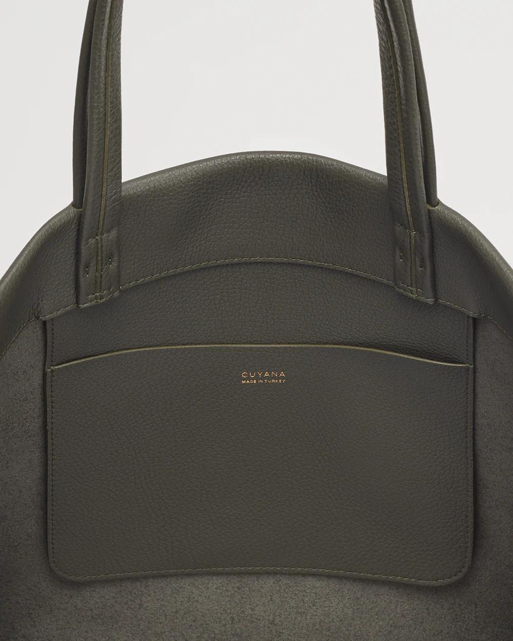 Brand New Cuyana Classic Easy Tote - Dark Olive - photo 5