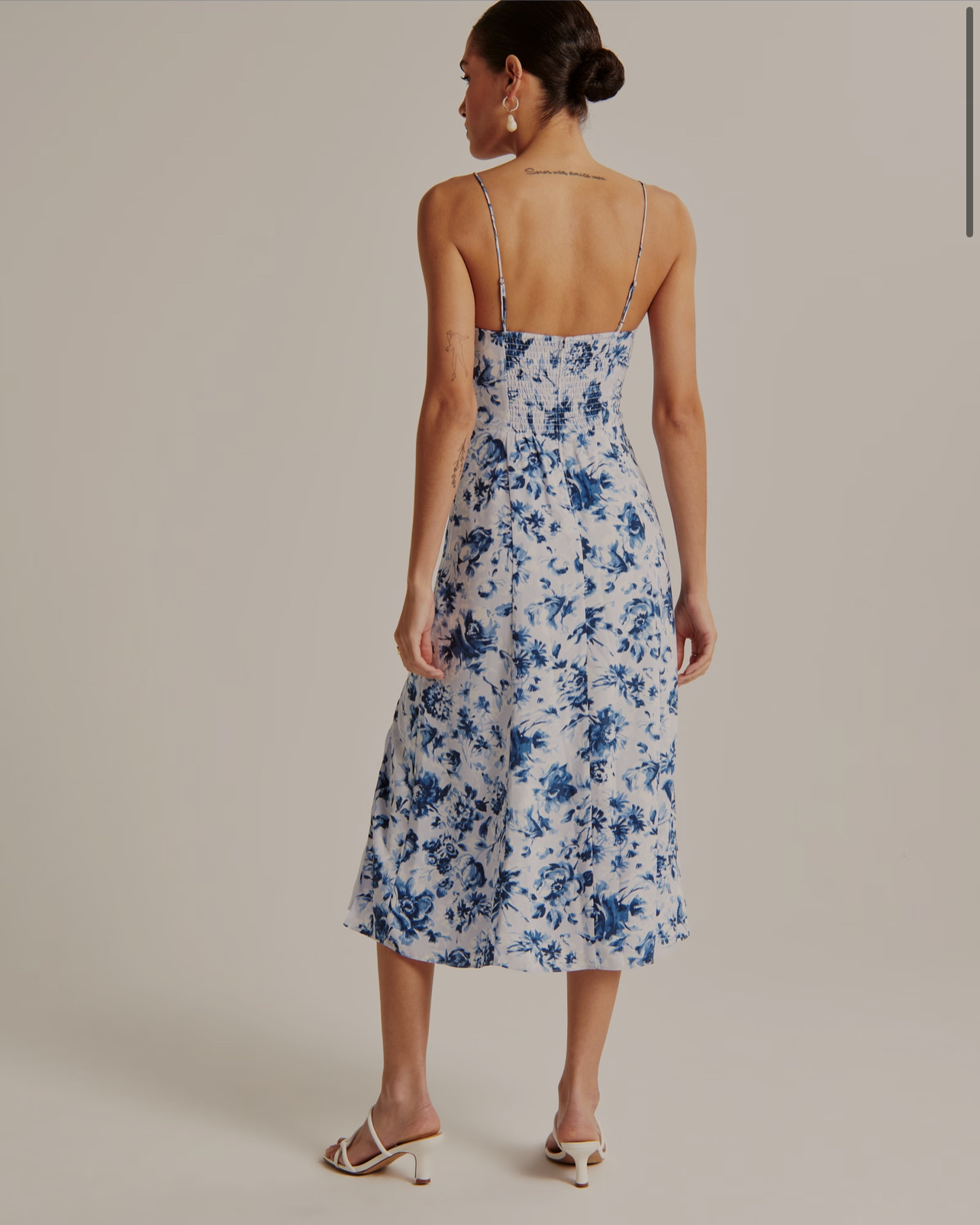 Abercrombie & Fitch Faux Silk High-Slit Midaxi Dress (BNWT) image indicator(5)