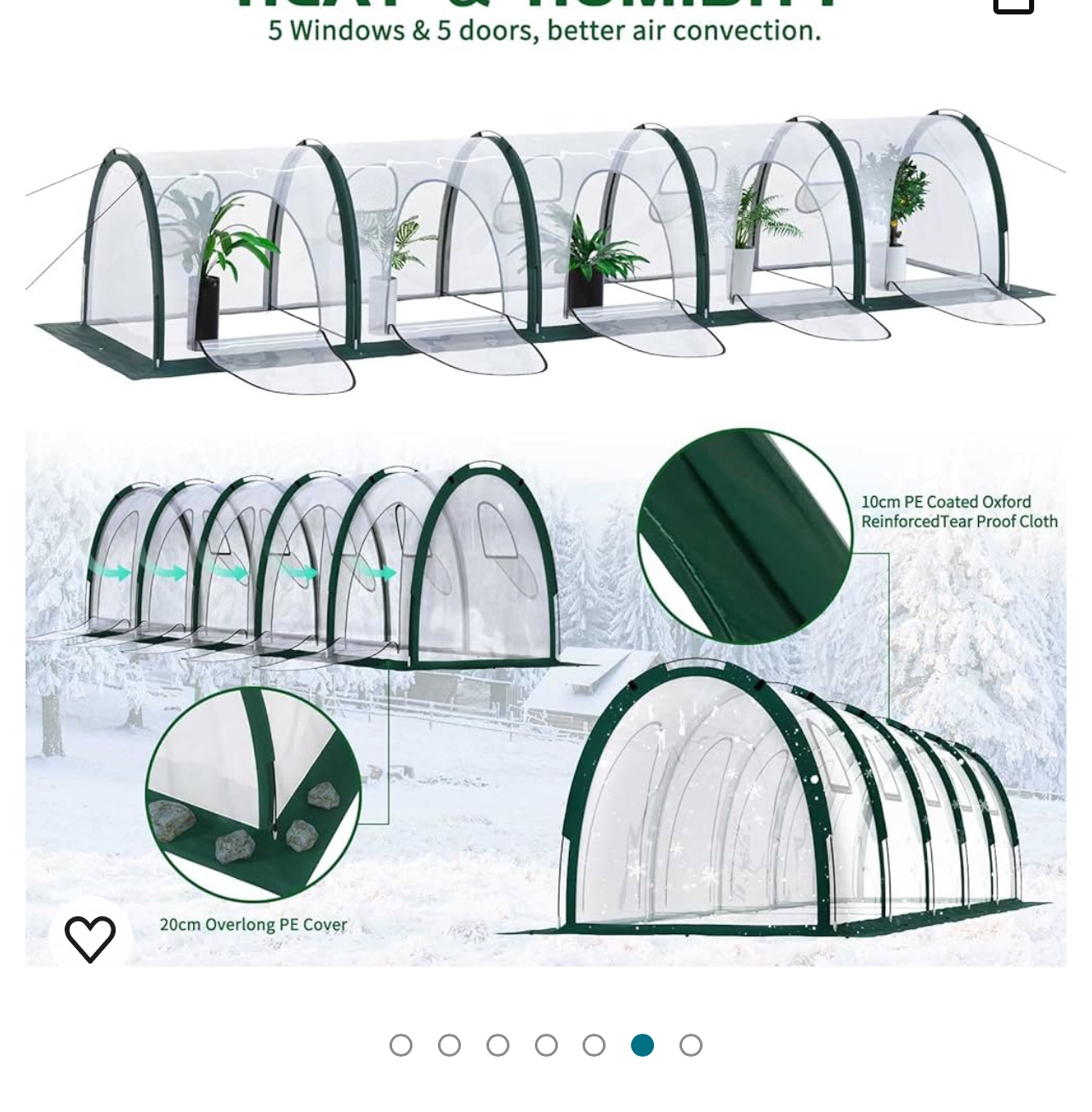 Accordion style greenhouse