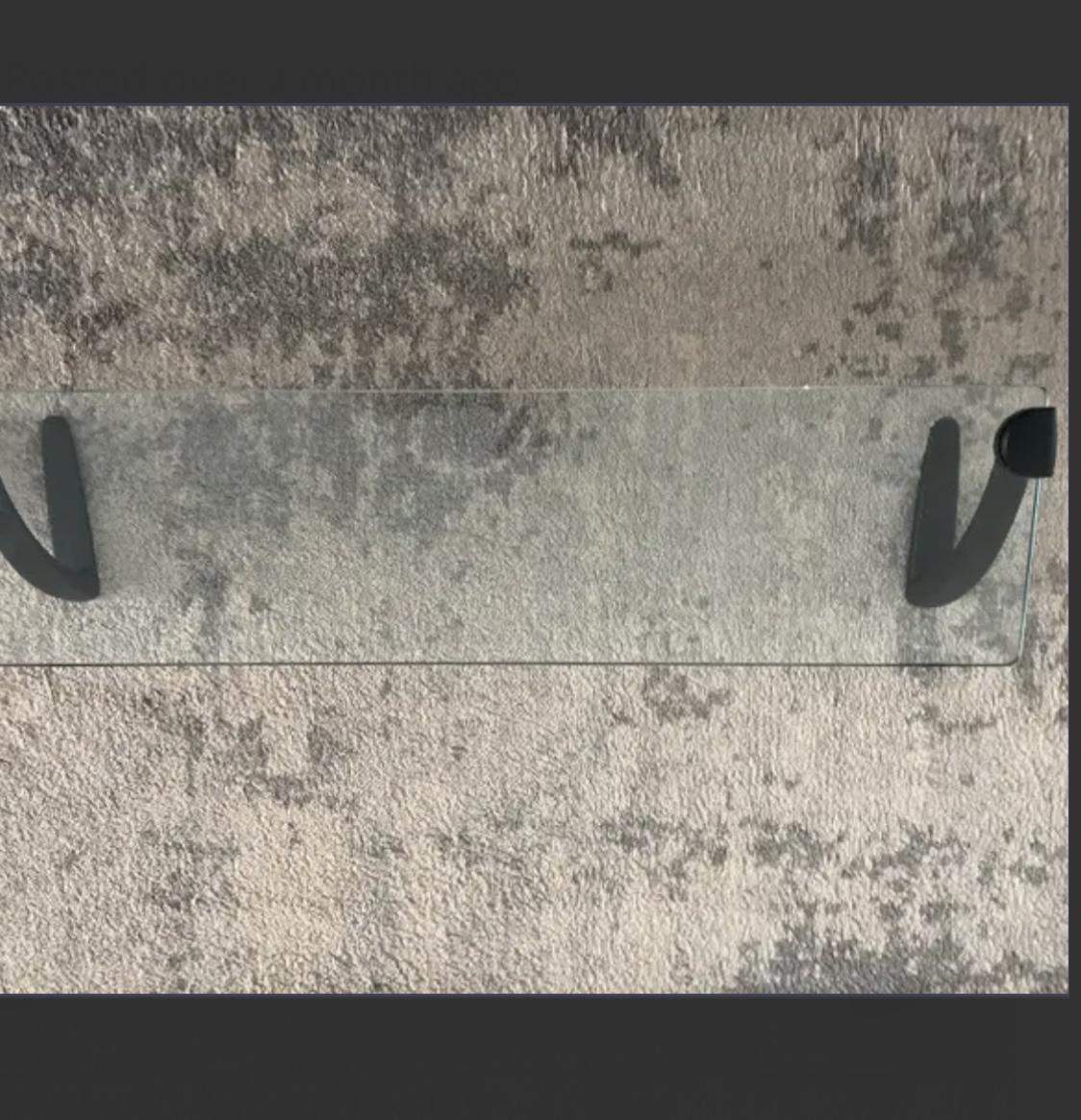 Glass Computer Desk Shelf thumbnail