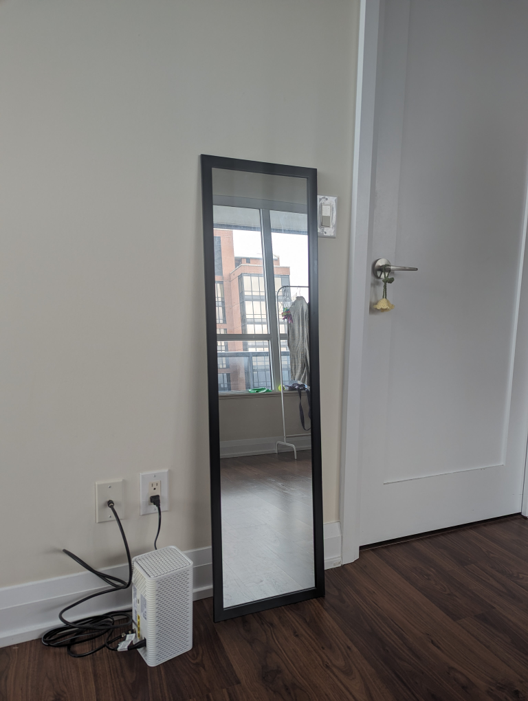 Door mirror 14x50-in