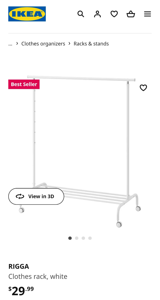 IKEA Clothes lack - photo 2