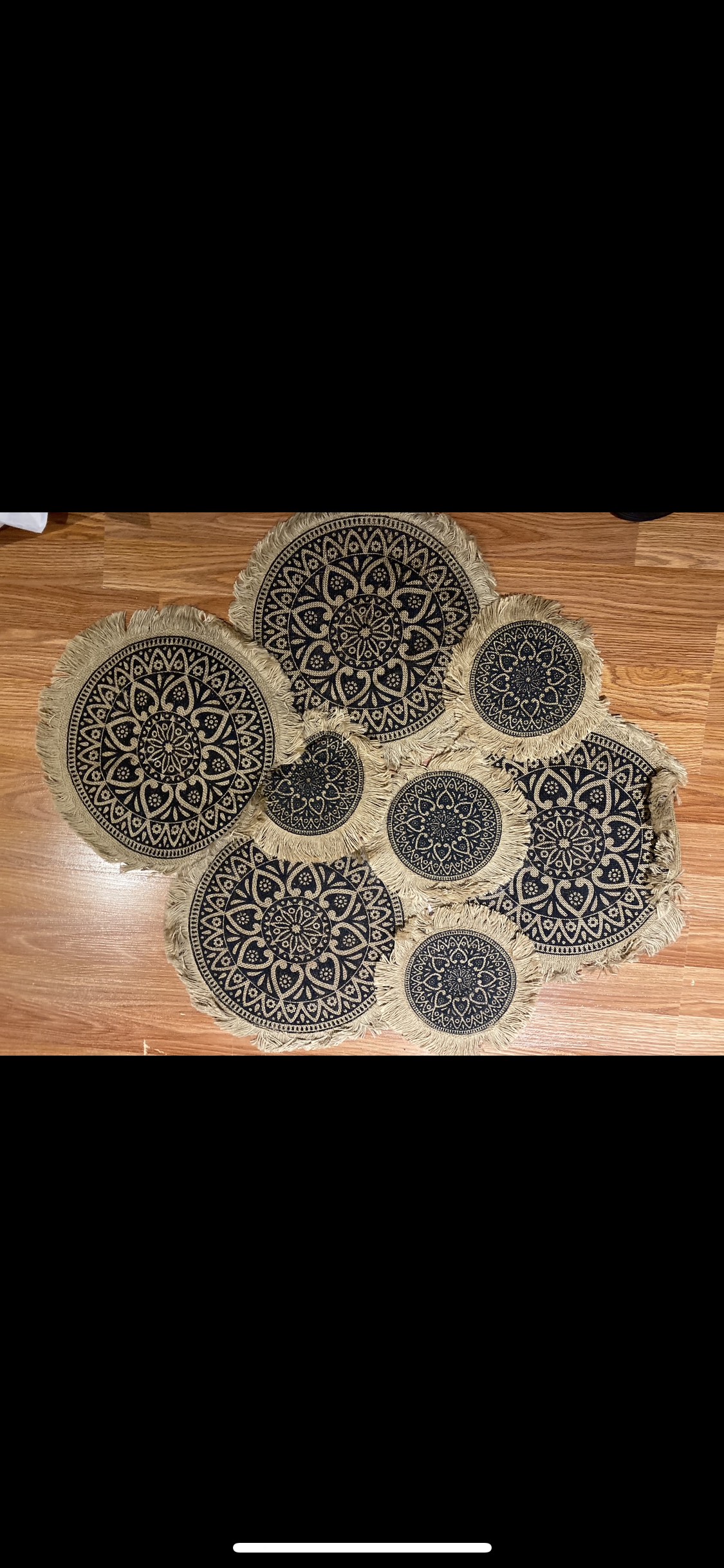 MANDALA & ROPE PLACEMATS (10) AND COASTERS (6) thumbnail