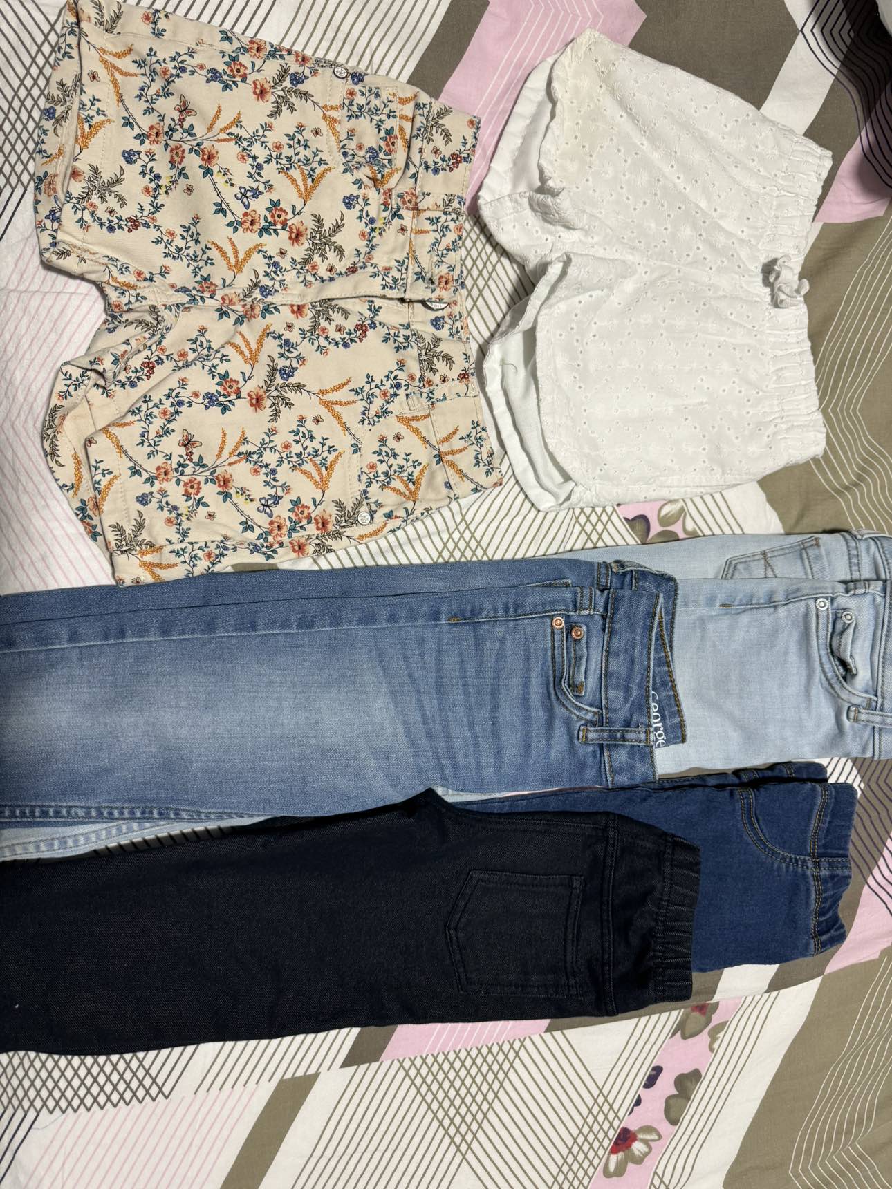 Girls jeans and shorts. 4-5 years old kids thumbnail