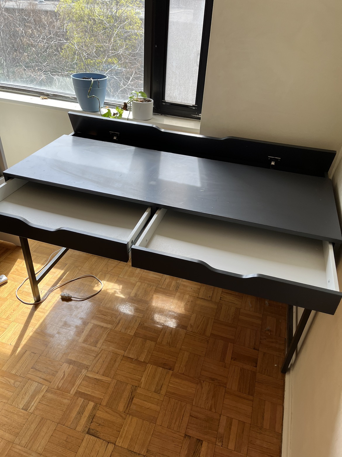 Ikea desk with drawers