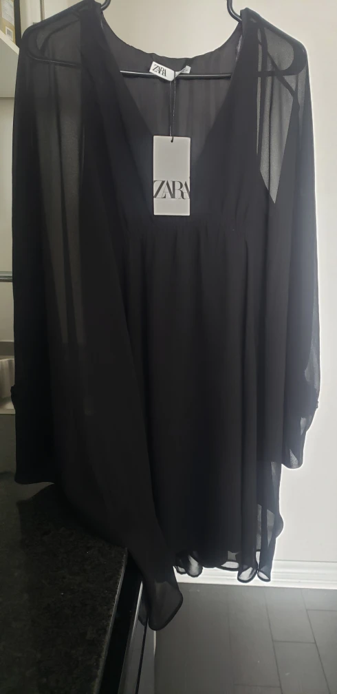 🪄New W Tags - Zara Black Mini Dress - photo 3