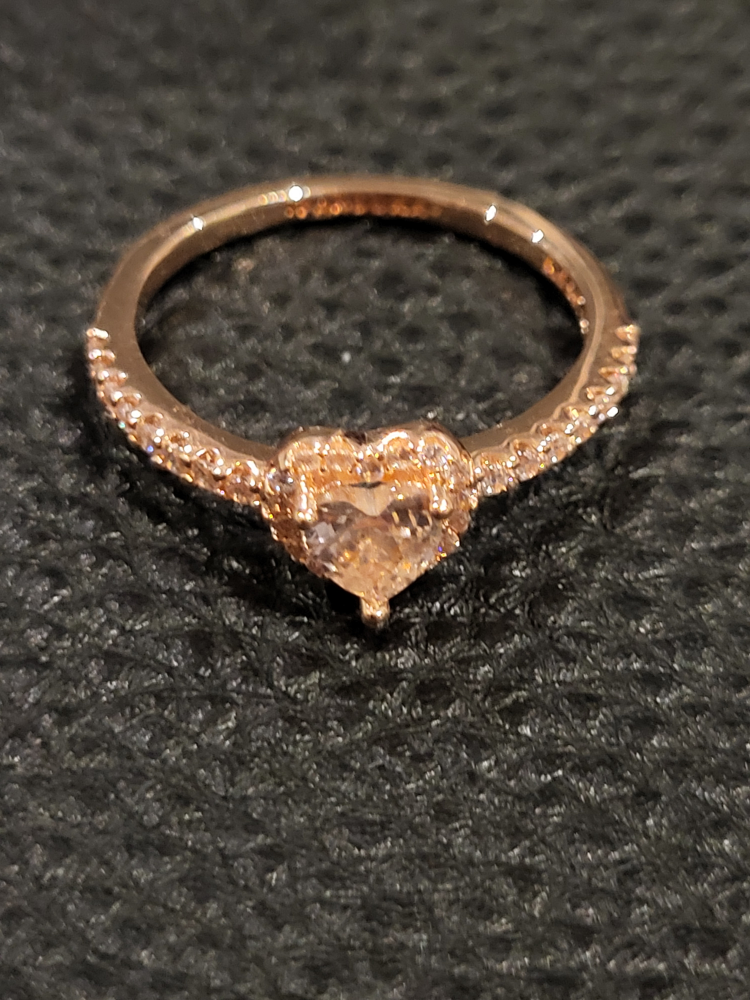 Sparkling Elevated Heart Ring image indicator(3)