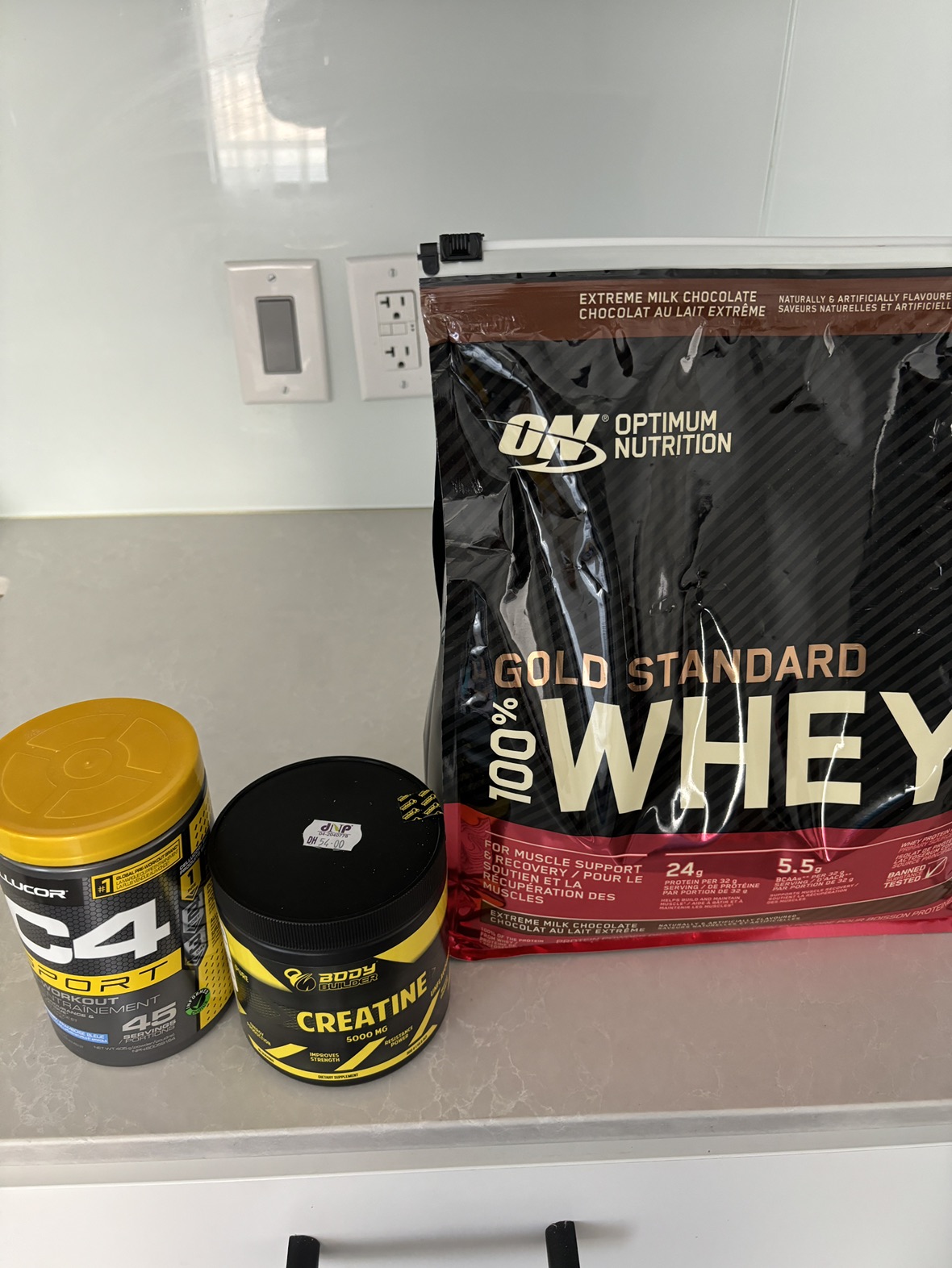 Gym supplements set