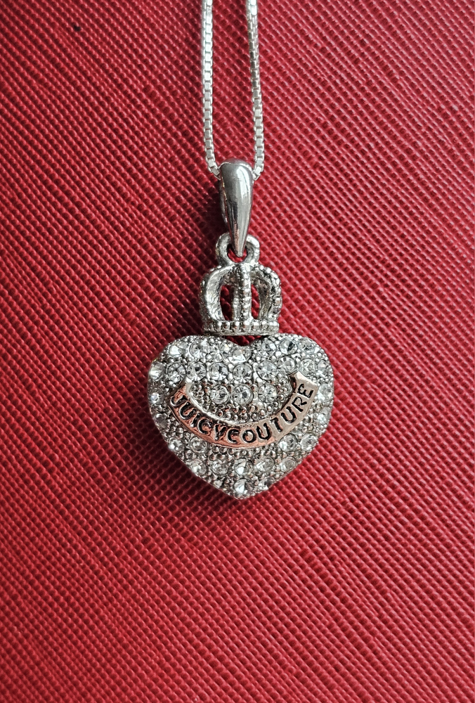 Juicy Couture Heart with Crown Pendant for necklace