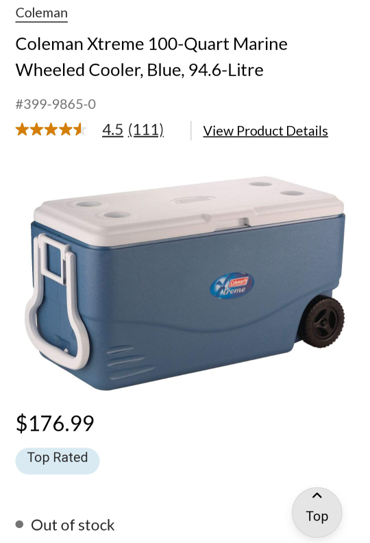 wheeled cooler coleman Xtreme 5 - photo 4