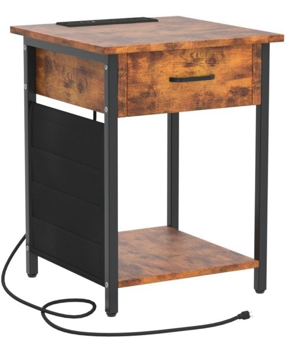 Nightstand with Charging Station and USB Ports image indicator(6)