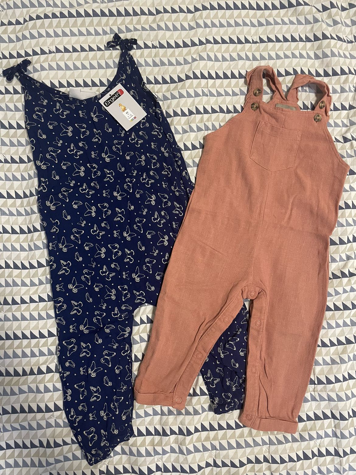 Navy blue overalls, 12-18 mths thumbnail