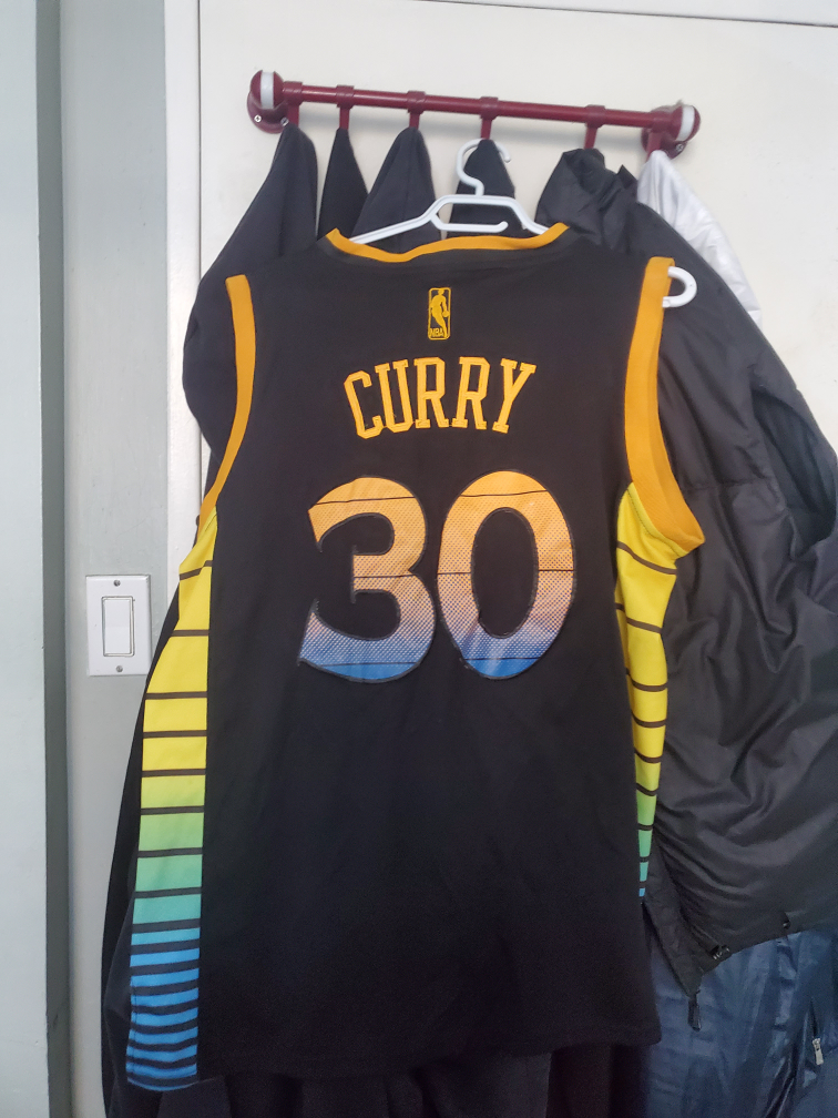 NBA Golden State Warriors Stephen Curry Black Medium Jersey image indicator(2)