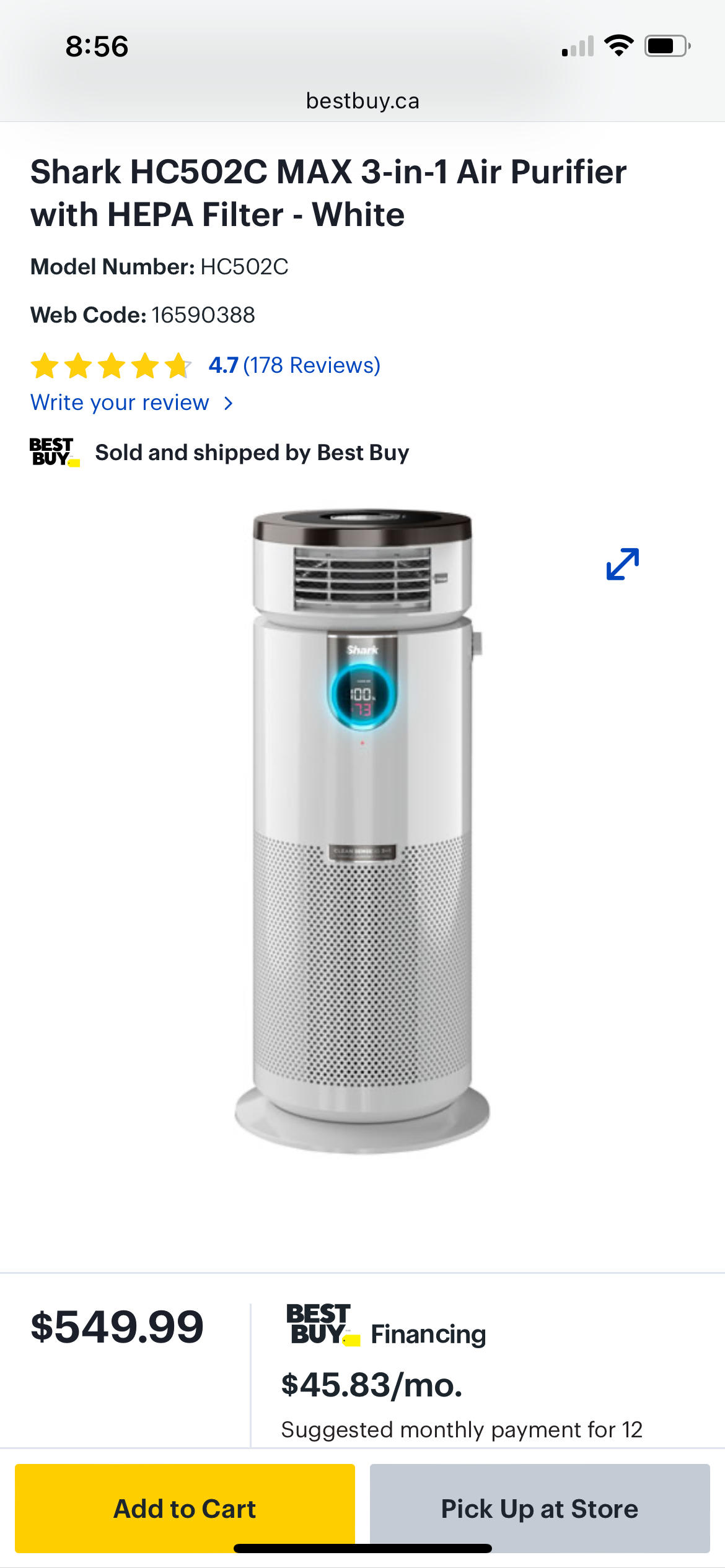 Shark Clean Sense 3-in-1 Air Purifier MAX - photo 4