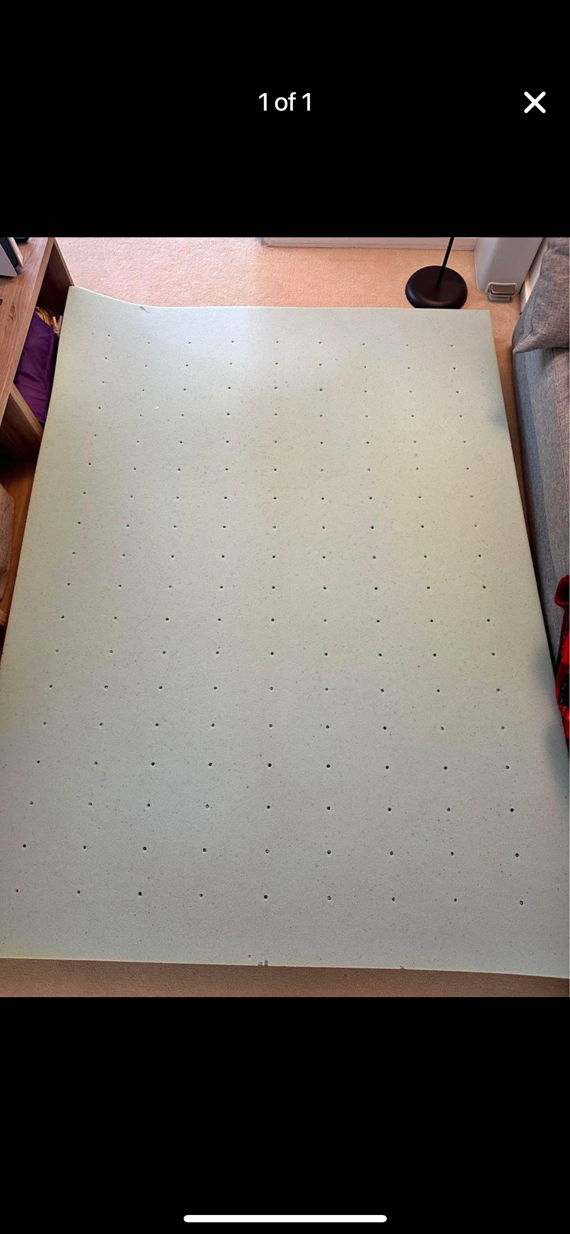 Queen memory foam topper thumbnail
