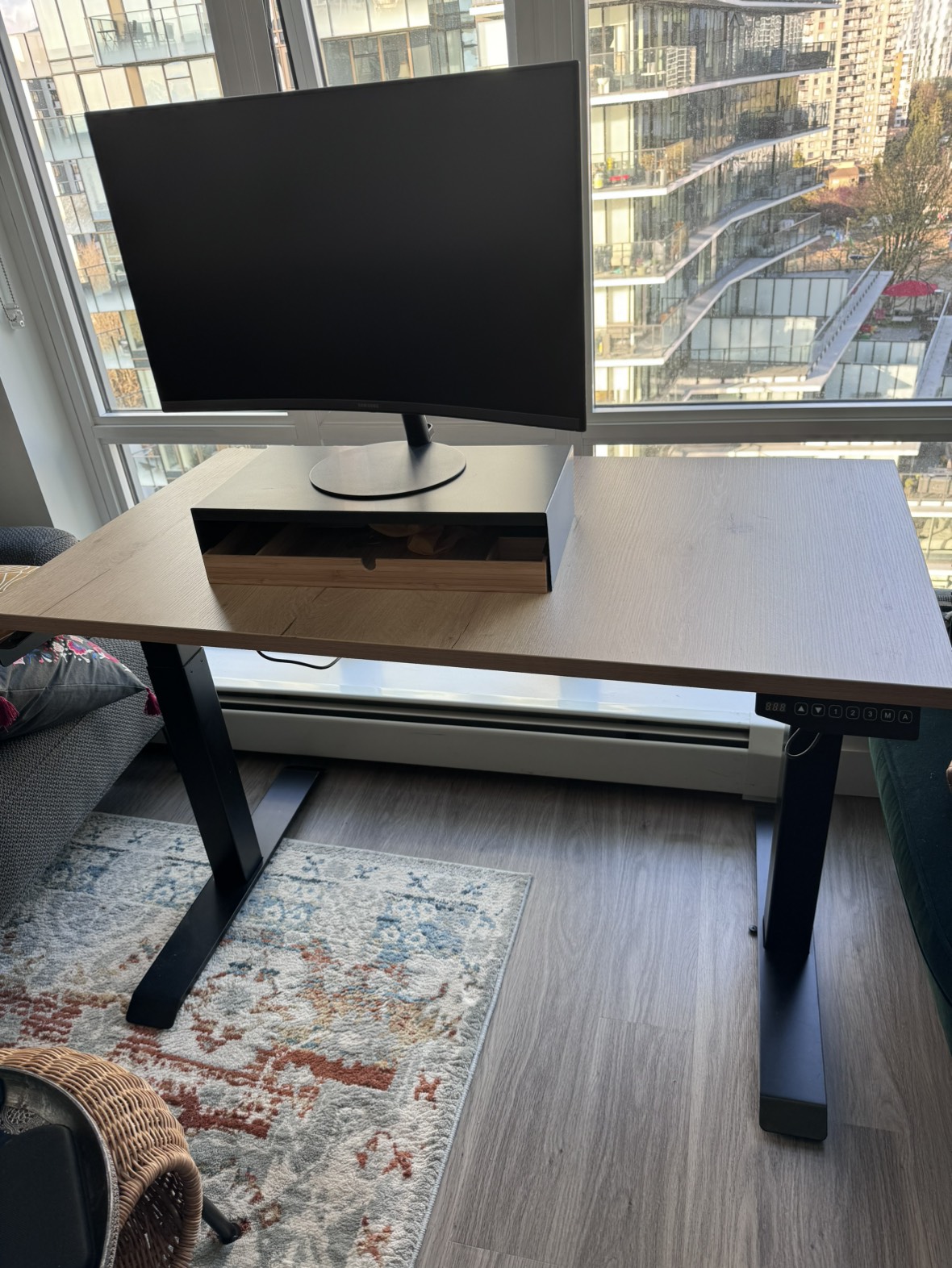 Standing Desk + Monitor