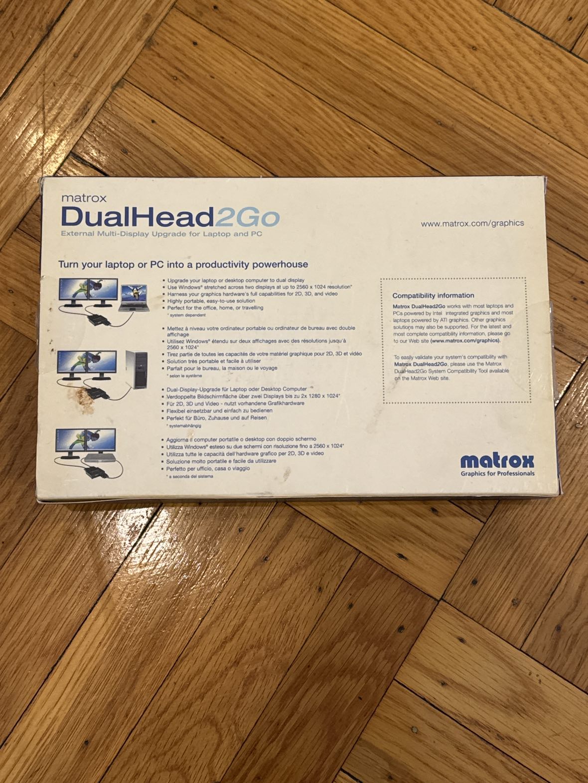 Matrox Dual Head2Go image indicator(2)