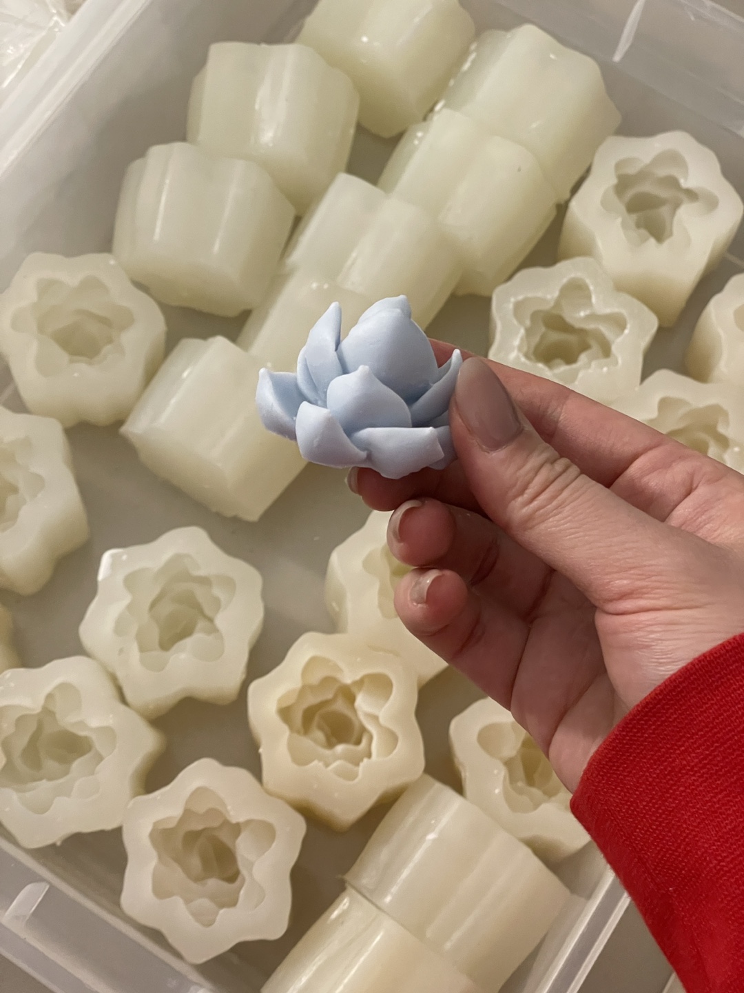 Flower, succulent, plant silicone mold - photo 2