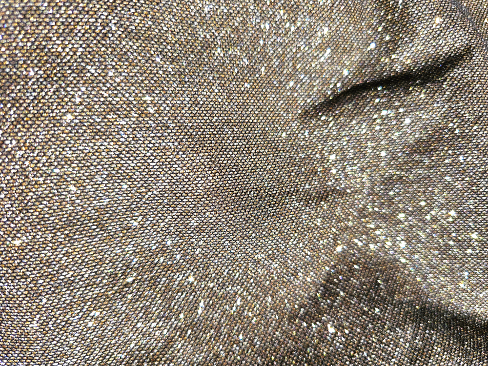 Victoria Secret Gold Beige Sparkle Tote / Overnight Bag image indicator(2)
