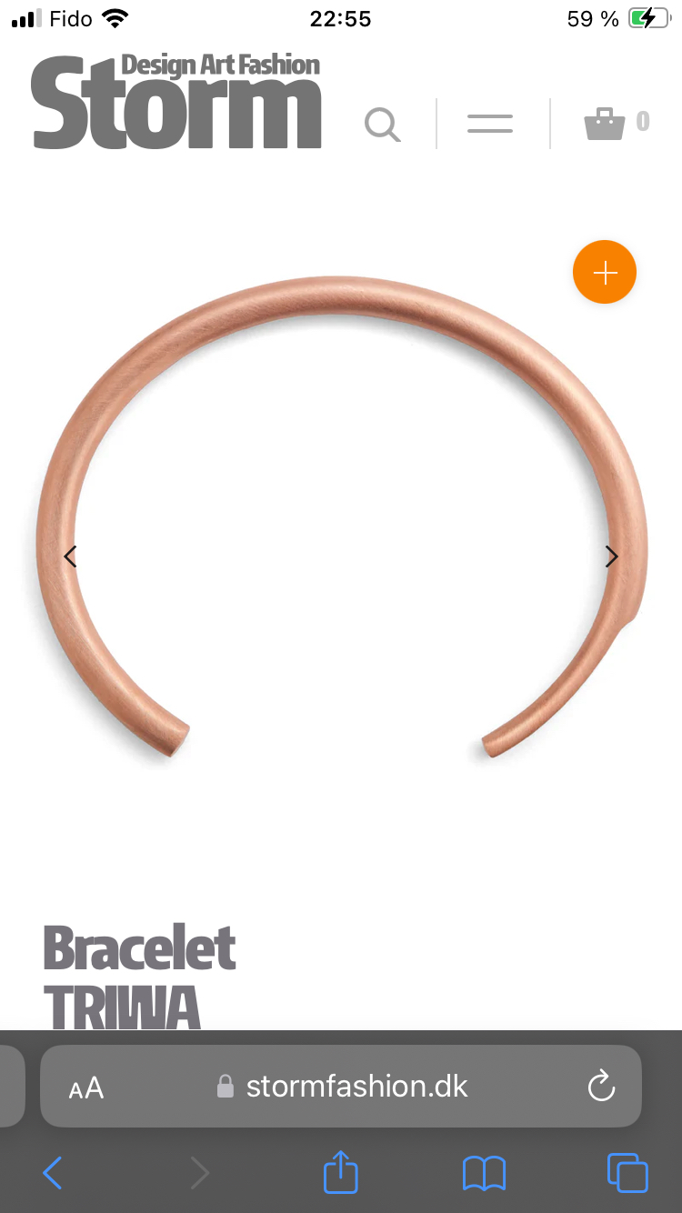 Copper bracelet Triwa image indicator(2)